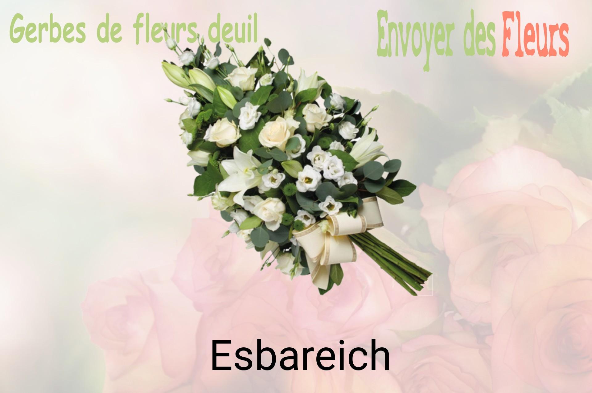 Gerbe de fleurs de deuil livrée à Esbareich